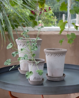 Bergs Potter Blumentopf The Københavner Raw Pot inkl. Untersetzer