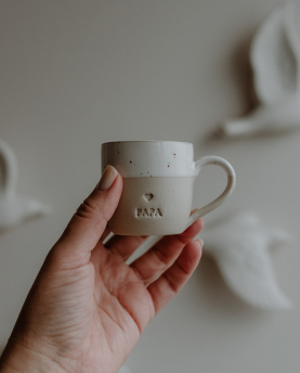 Eulenschnitt Espresso Tasse Papa