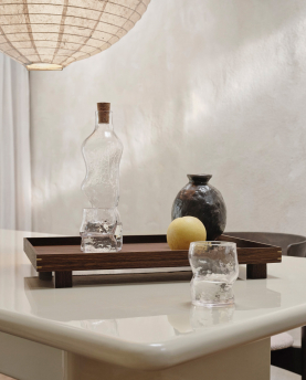 Ferm Living Flasche Dimple clear
