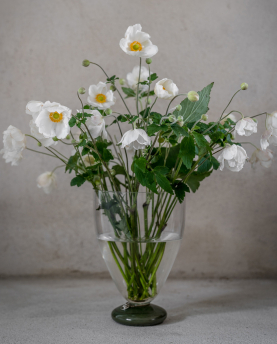 ERNST Vase Glas mit Fuß