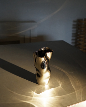 Hein Studio Vase Ostrea 25 Nickel