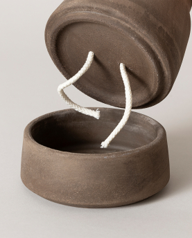 Bergs Potter Blumentopf Viva selbstbewässernd Raw Pot inkl. Untersetzer (grey)