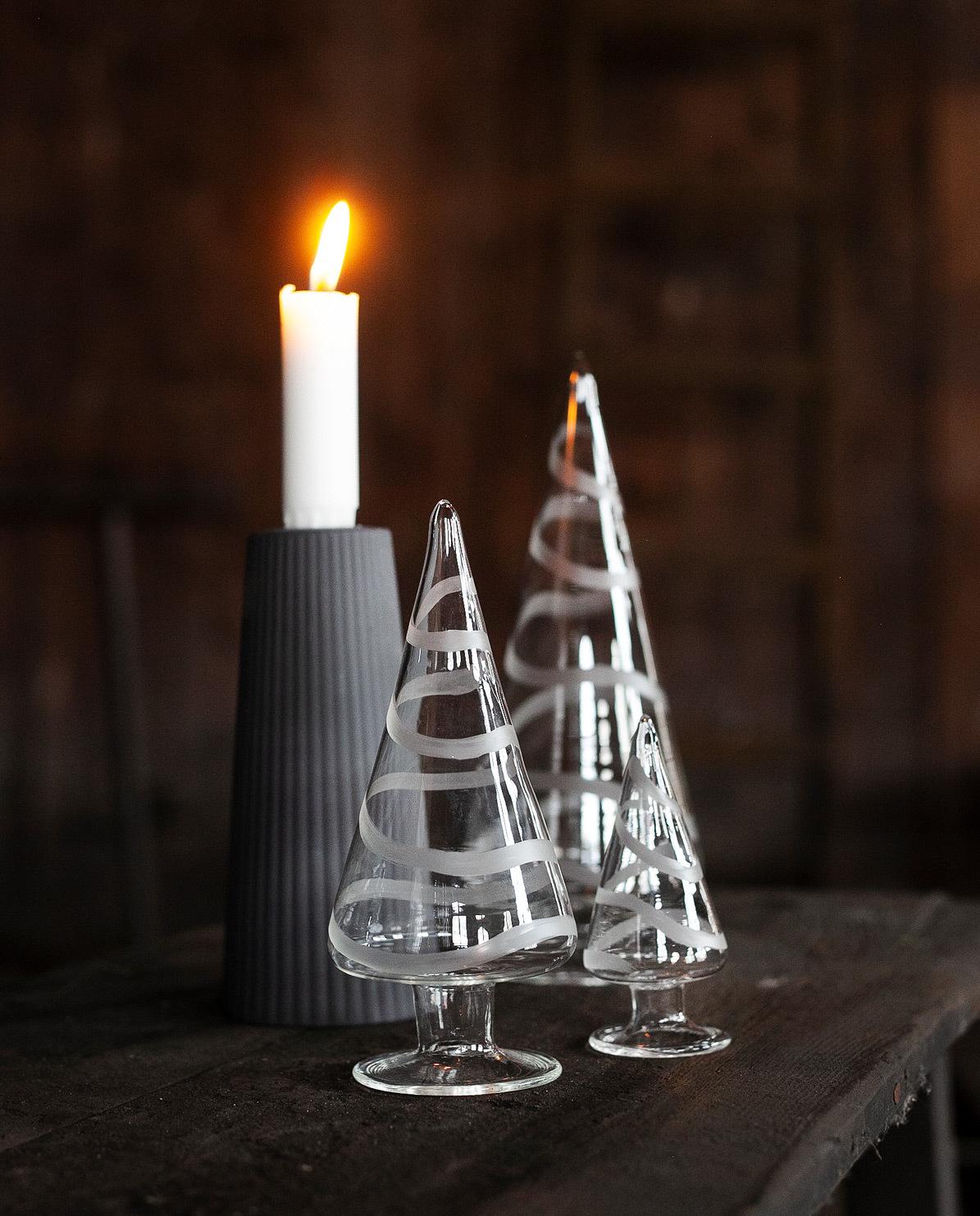 Deko Weihnachtsbaum Granbo silver 21 cm H