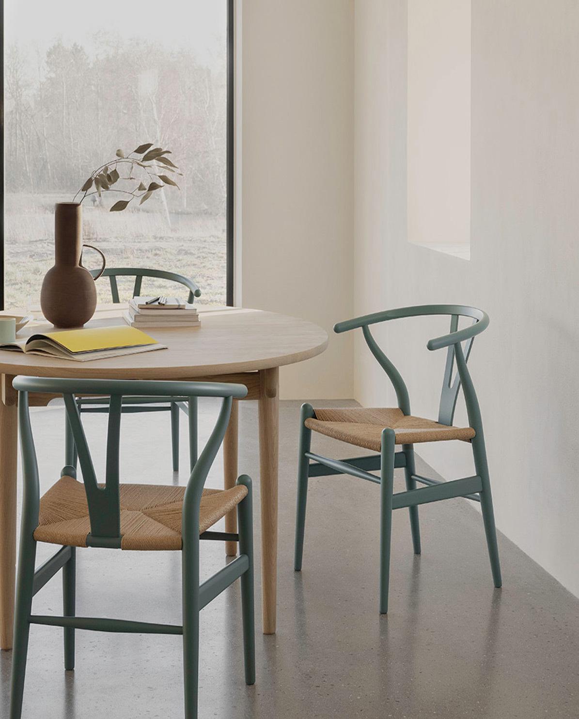 Stuhl CH24 Wishbone Chair Special 2022 pewter von CARL HANSEN