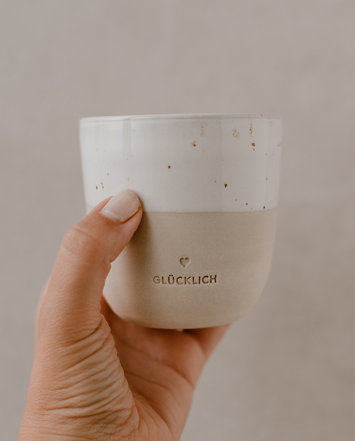 Eulenschnitt Becher Glücklich klein One Size