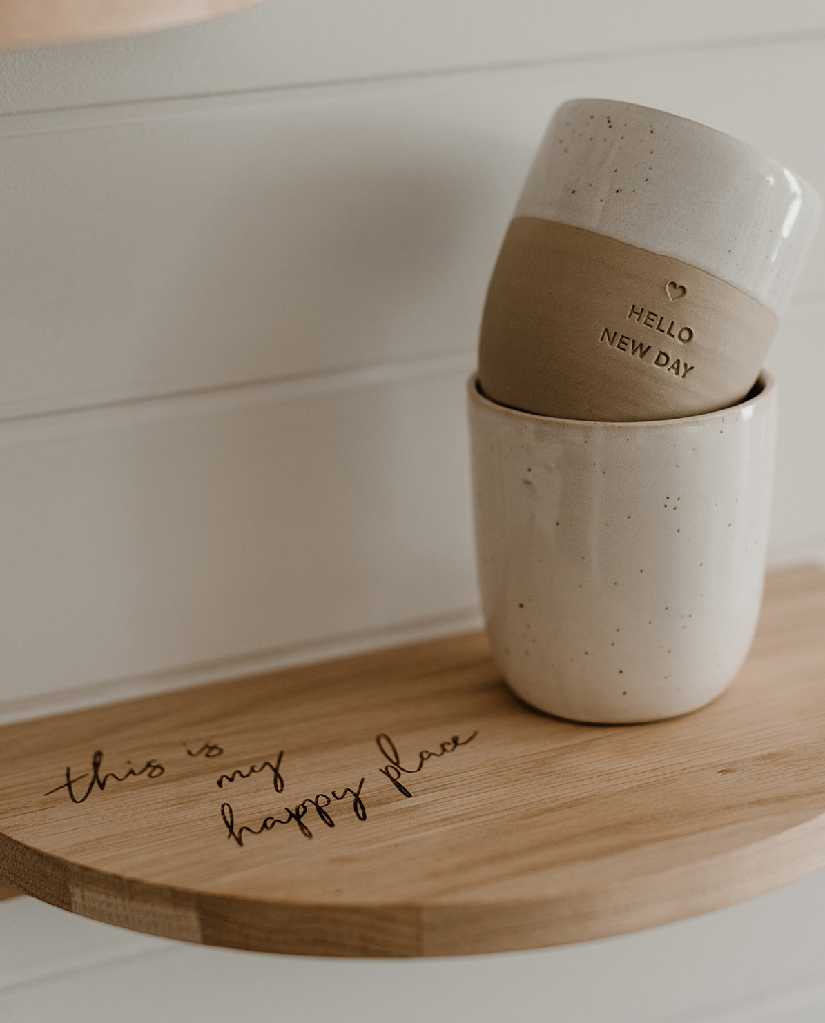 Eulenschnitt Becher Hello New Day One Size