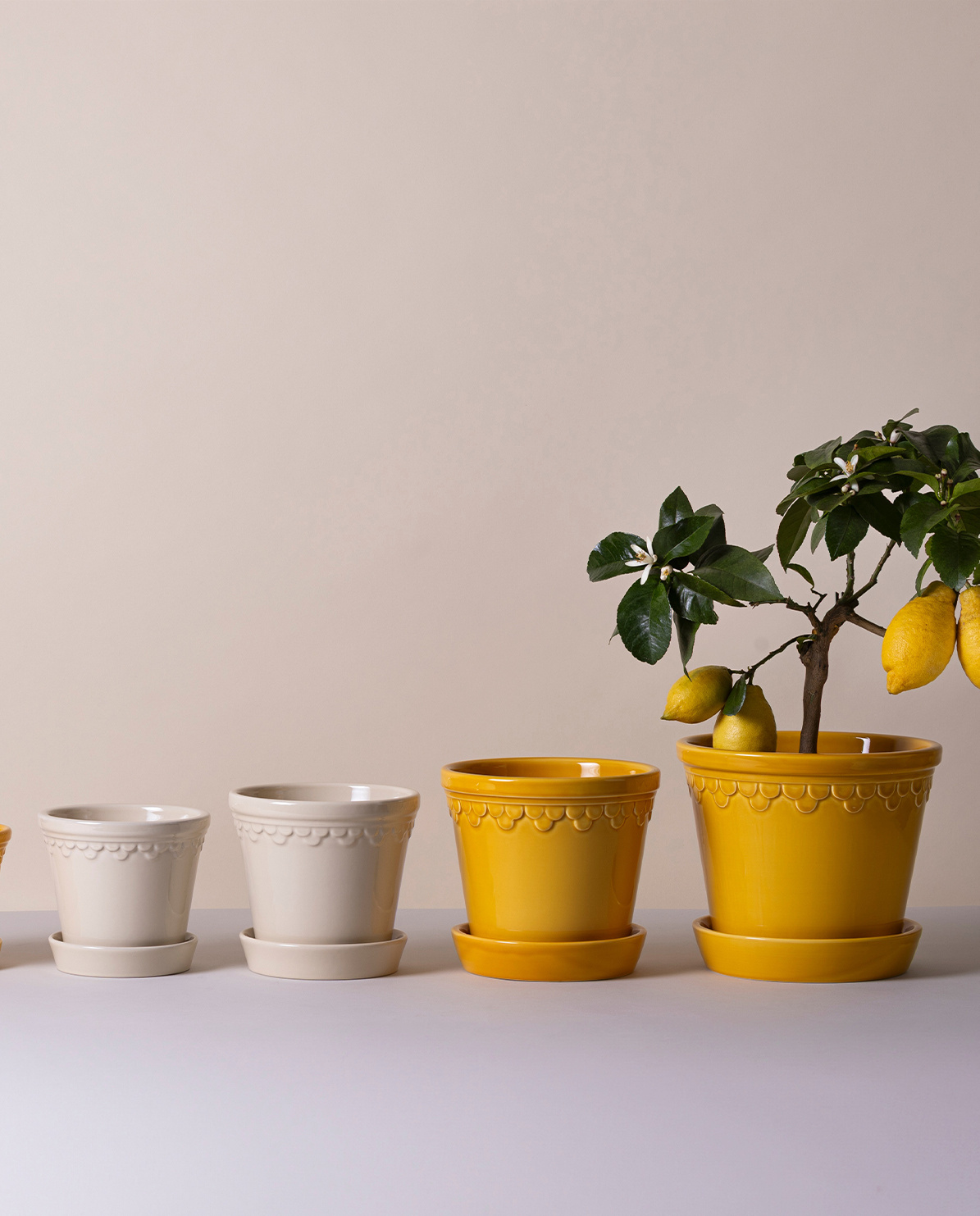 Bergs Potter Blumentopf The Københavner Glazed Pot inkl. Untersetzer ⌀ 10 cm