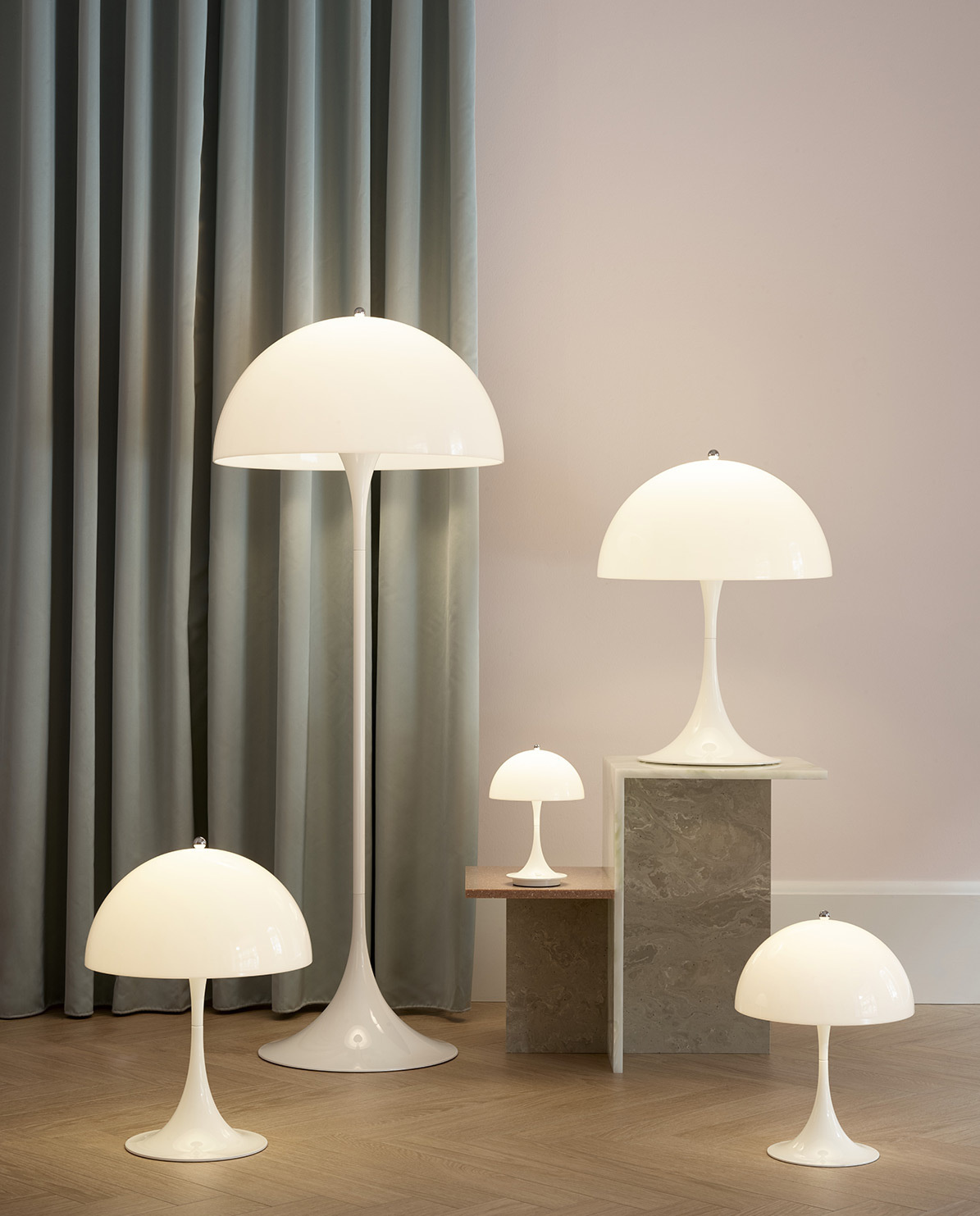 Louis Poulsen Tischleuchte Panthella Opal 160 portable One Size