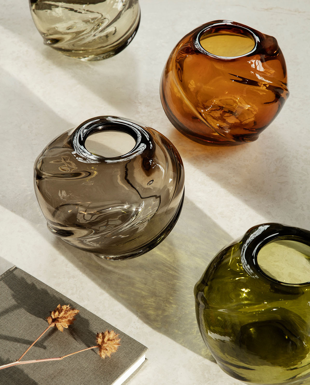 Ferm Living Vase Water Swirl round One Size