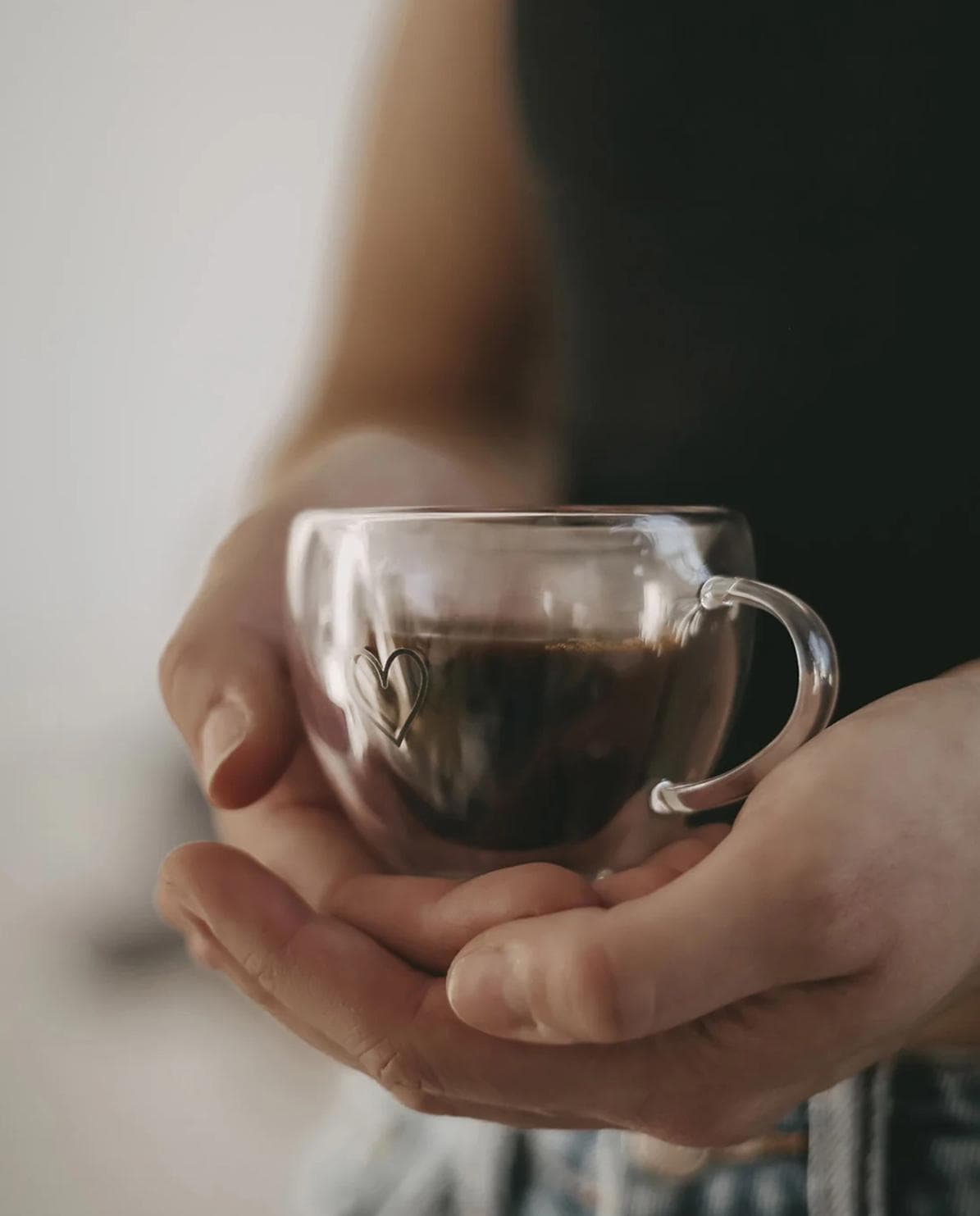 Tasse Herz doppelwandig One Size