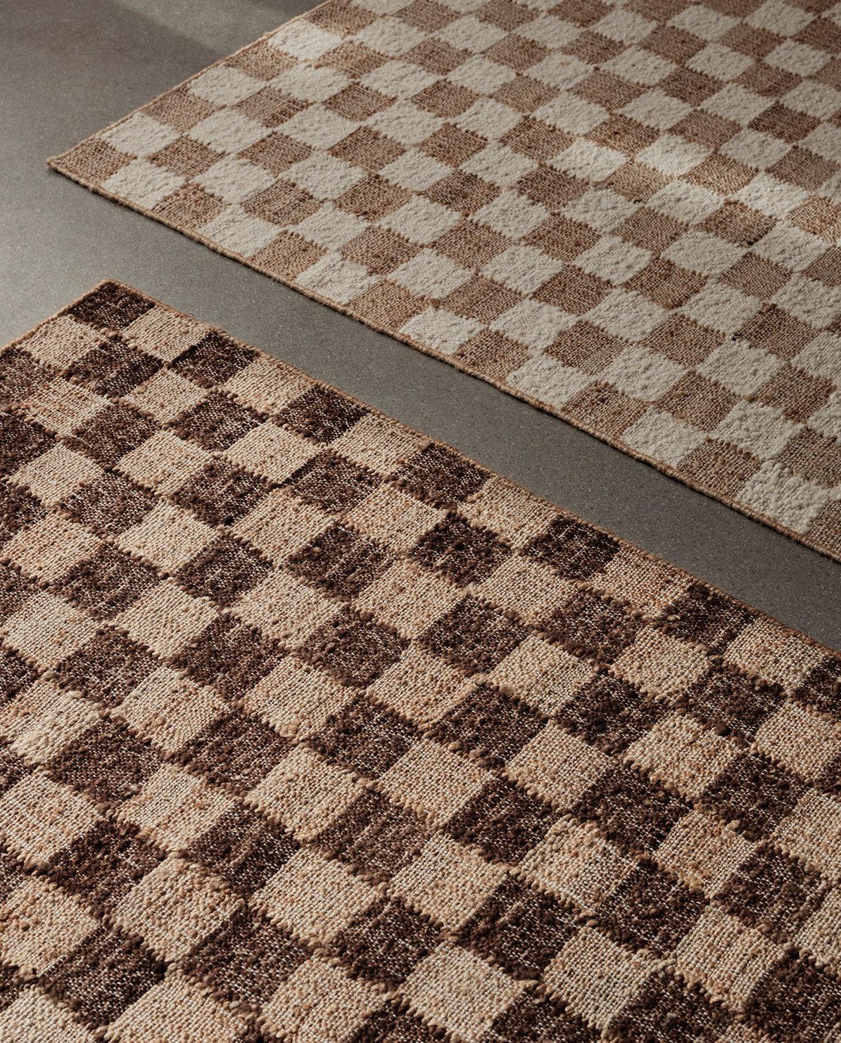 Teppich Check Wool Jute 200 cm x 140 cm