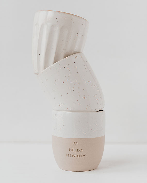 Eulenschnitt Becher Hello New Day One Size
