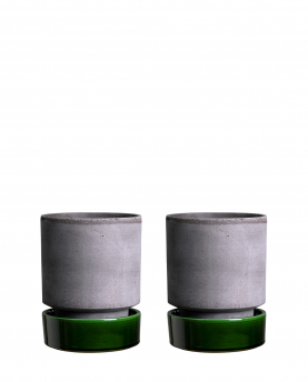 Bergs Potter Blumentopf Set The Hoff Raw Pot inkl. Untersetzer Glazed