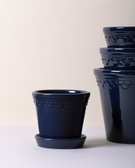 Bergs Potter Blumentopf The Københavner Glazed Pot inkl. Untersetzer