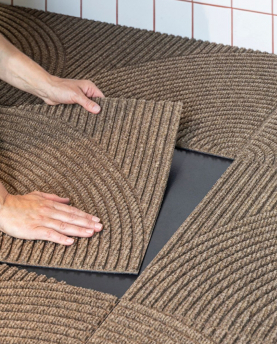 Heymat Teppichfliese horizontal & kreisförmig