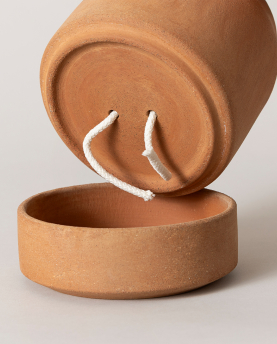 Bergs Potter Blumentopf Viva selbstbewässernd Raw Pot inkl. Untersetzer (rosa)