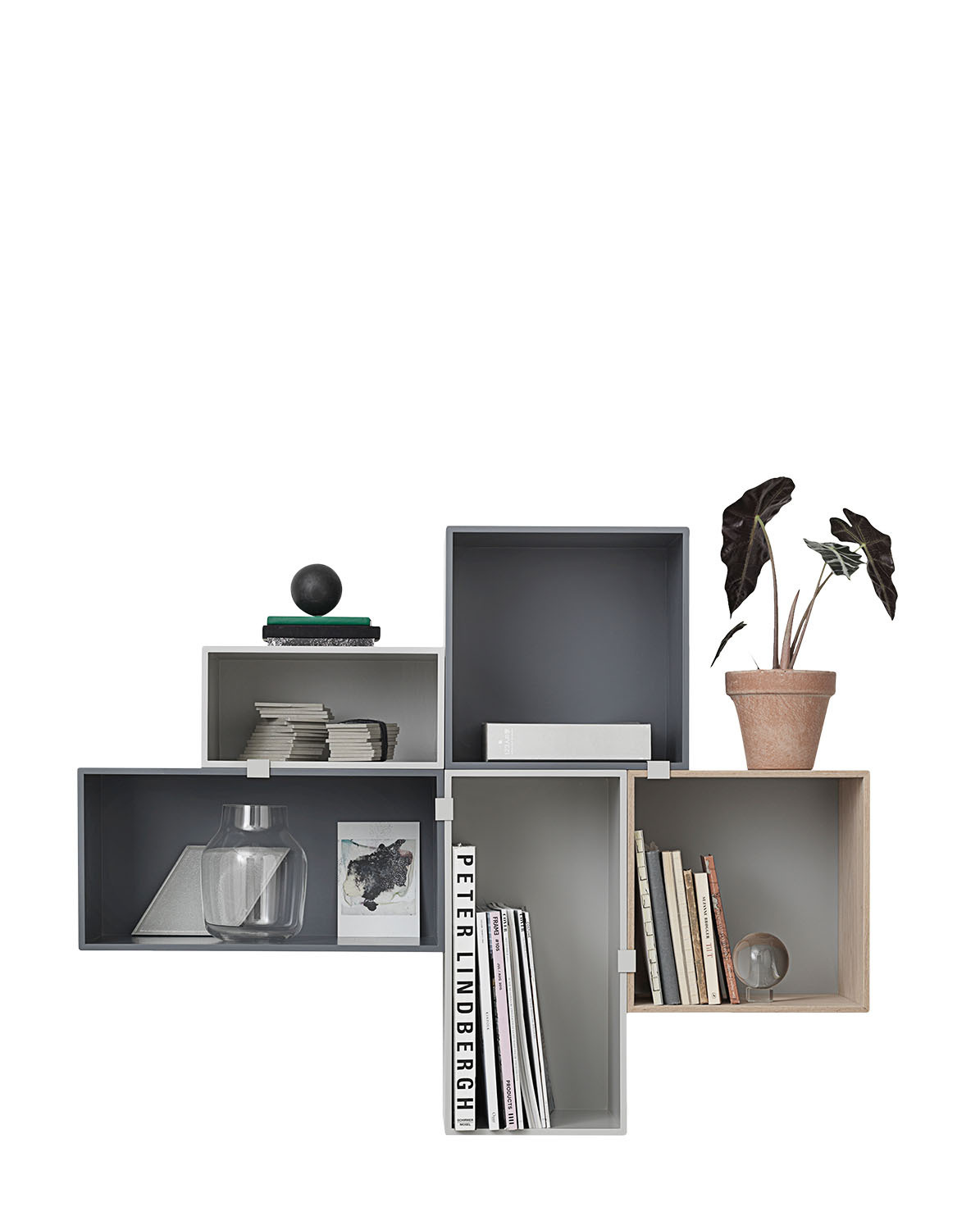 Muuto Clip Set für Wandregal Mini Stacked One Size
