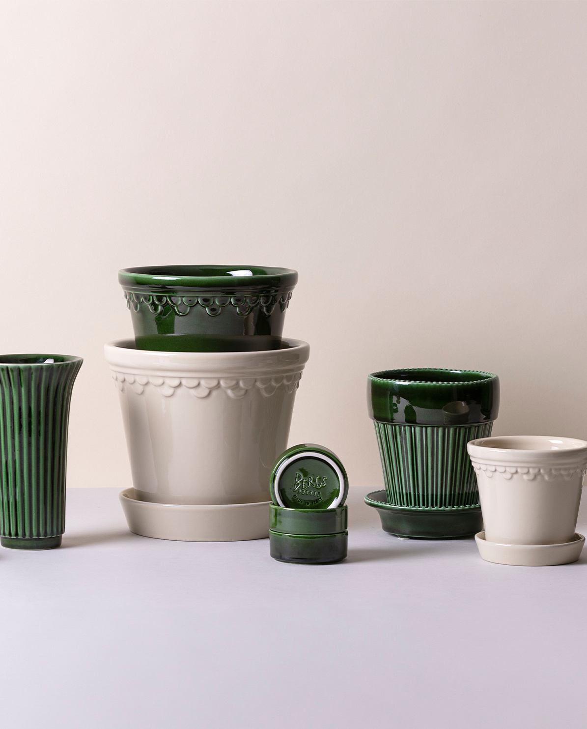 Bergs Potter Blumentopf The Københavner Glazed Pot inkl. Untersetzer ⌀ 10 cm