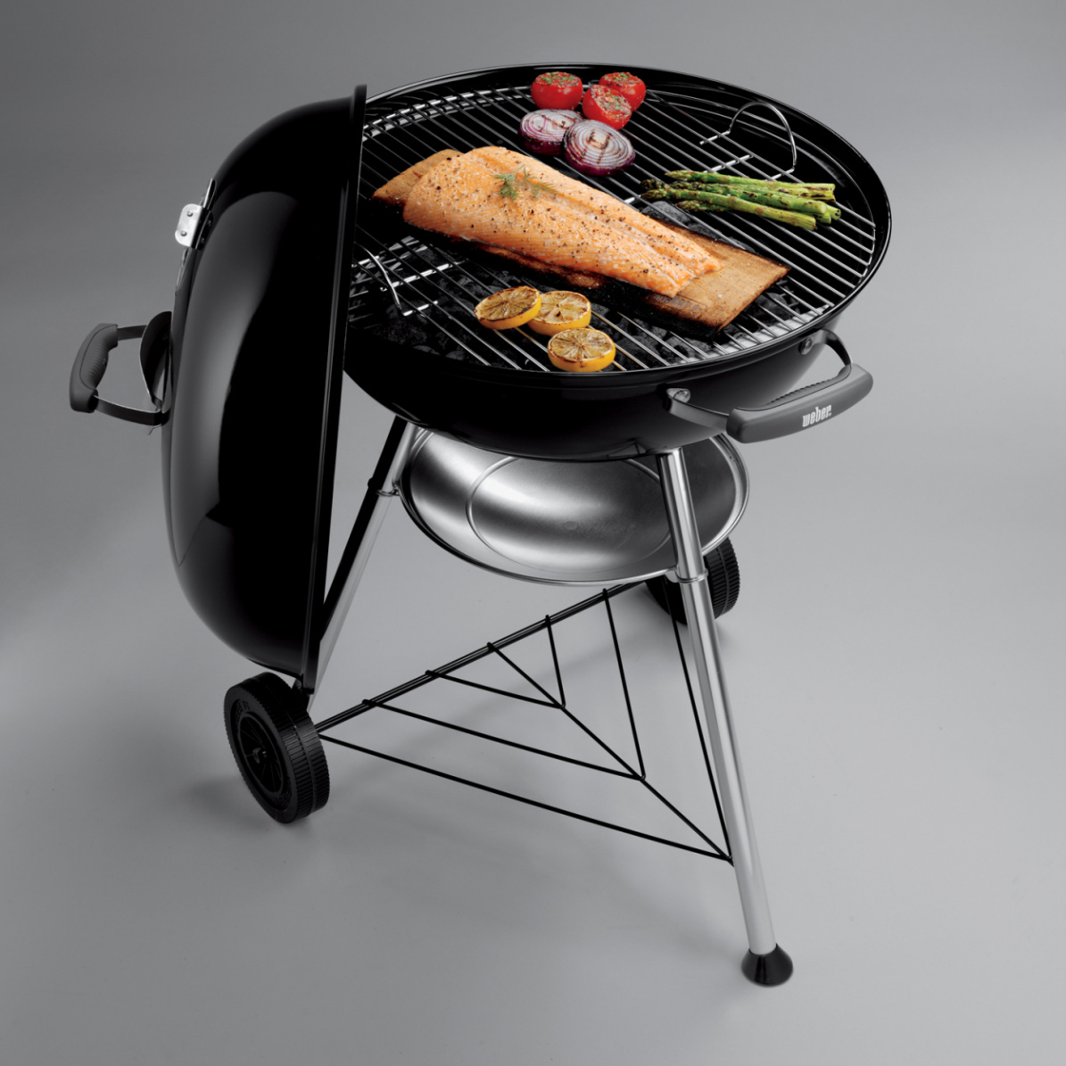 Weber Holzkohlegrill Compact Kettle, 57 cm, schwarz (2026)