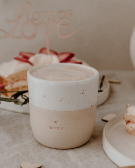 Eulenschnitt Becher Mama
