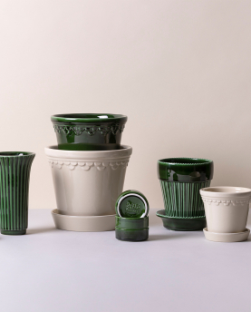 Bergs Potter Blumentopf The Københavner Glazed Pot inkl. Untersetzer
