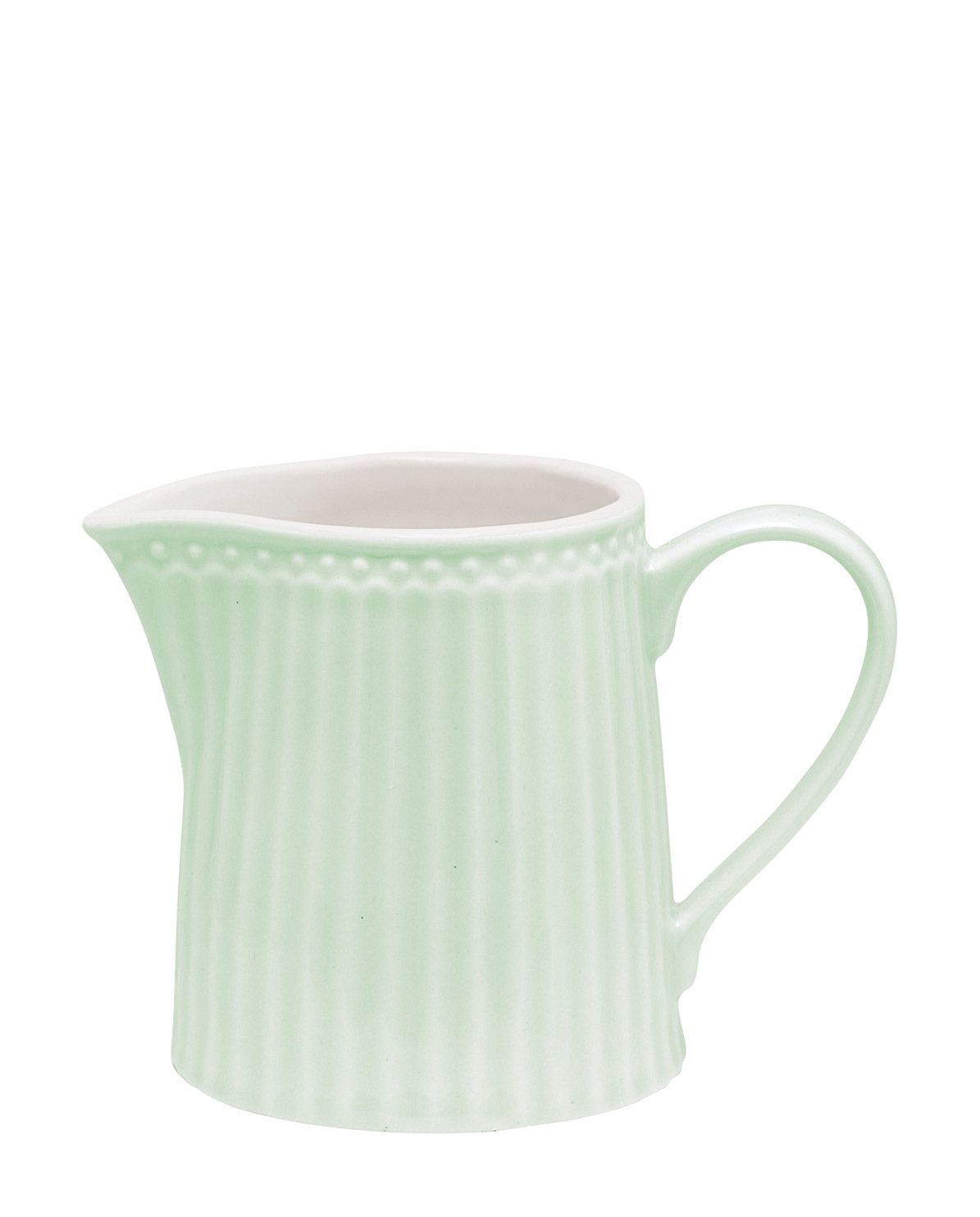 GreenGate Milchkännchen Alice pale green grün Keramik Vintage Landhaus - Image 2